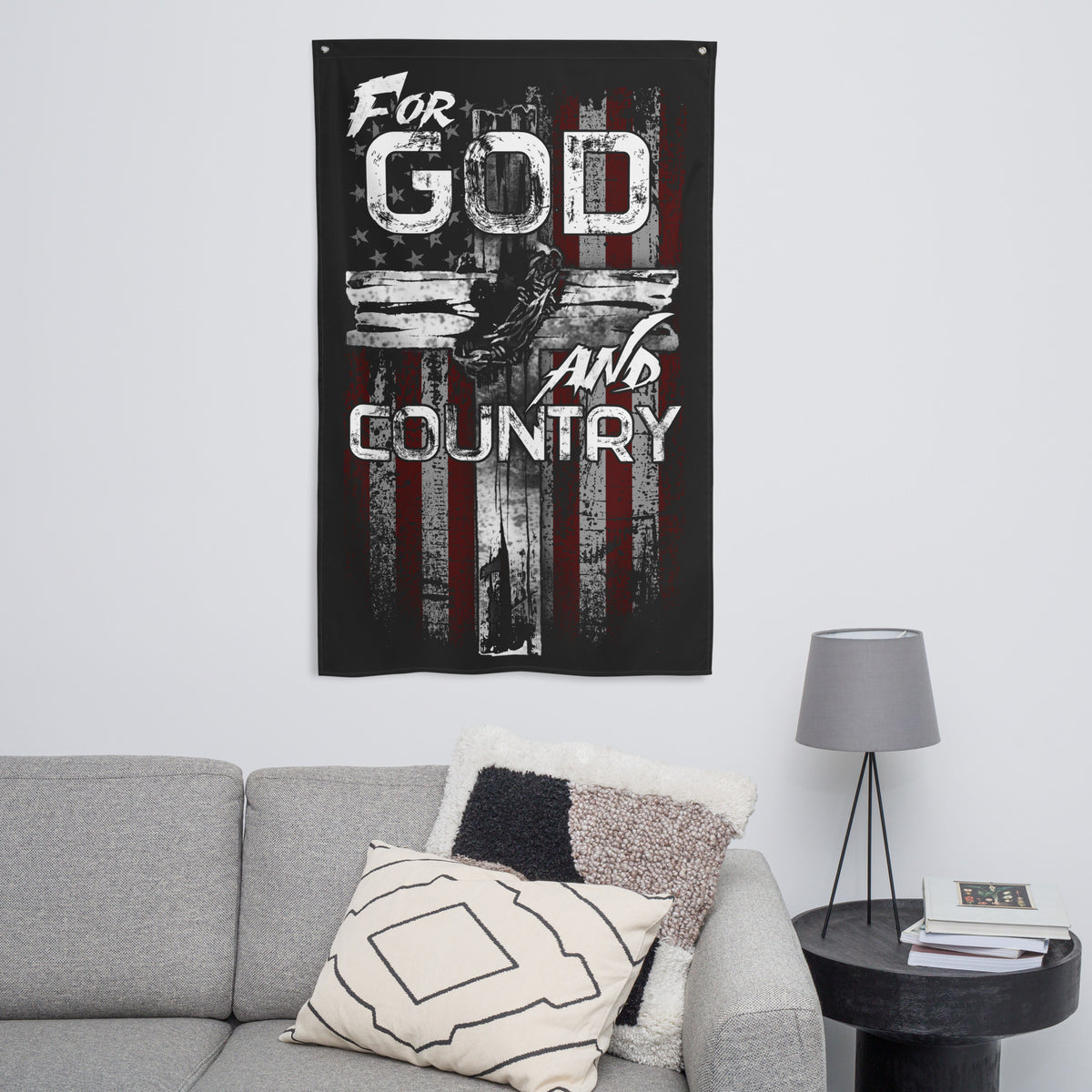 For God and Country Wall Flag