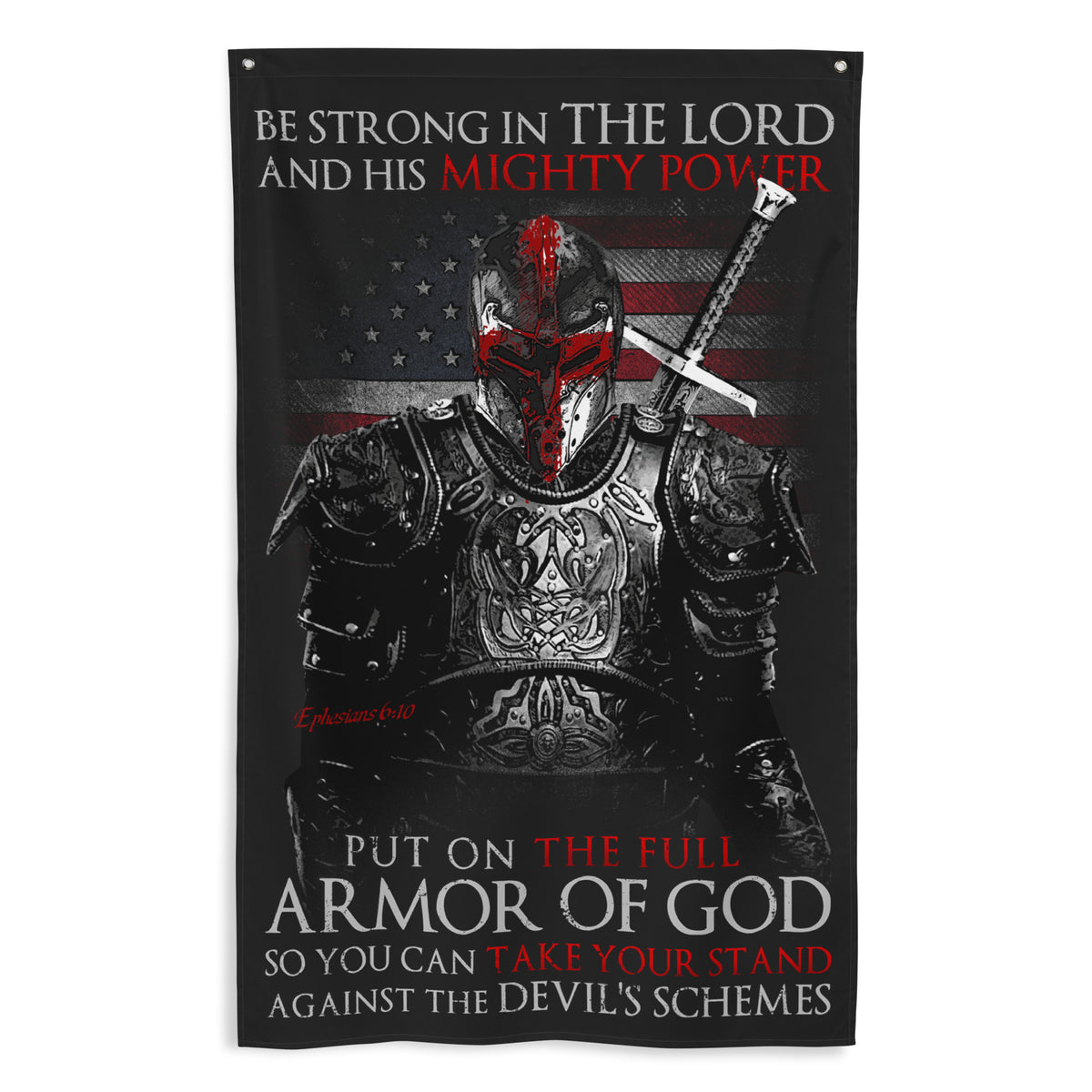 Armor of God Wall Flag