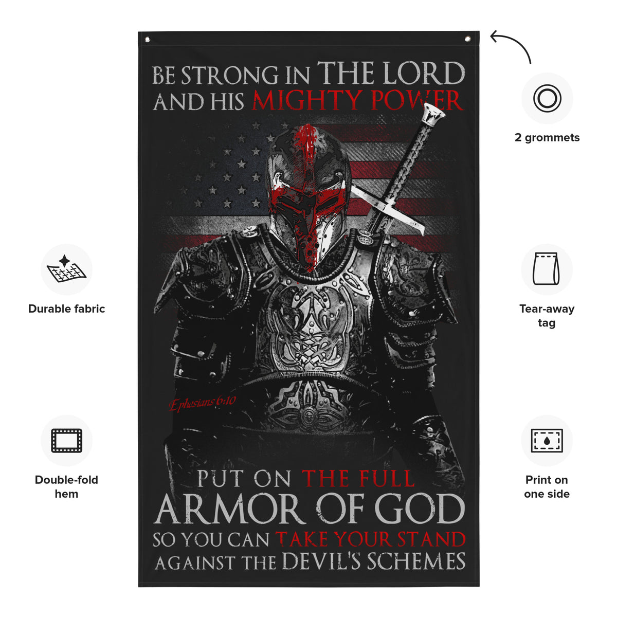 Armor of God Wall Flag