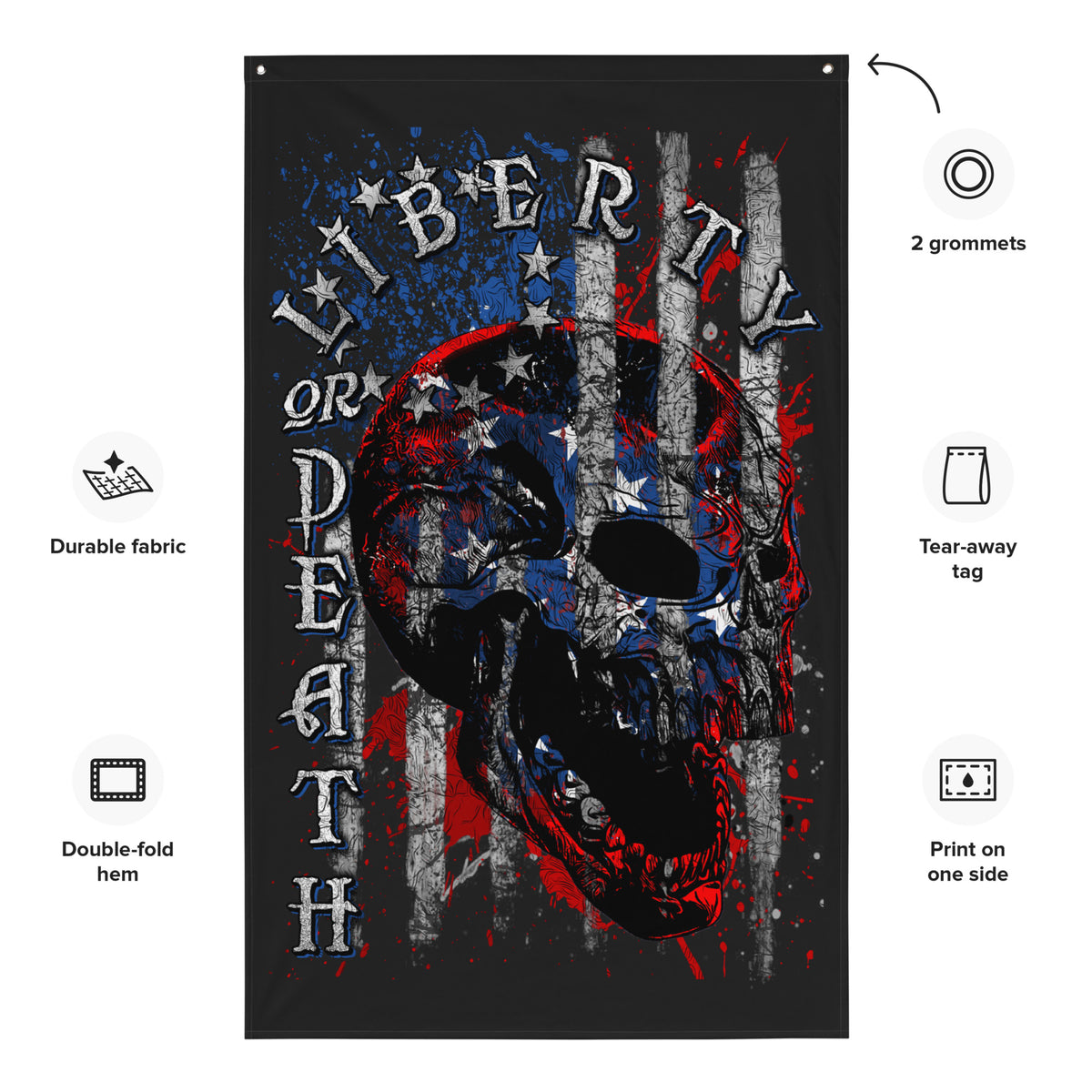 Liberty or Death Wall Flag