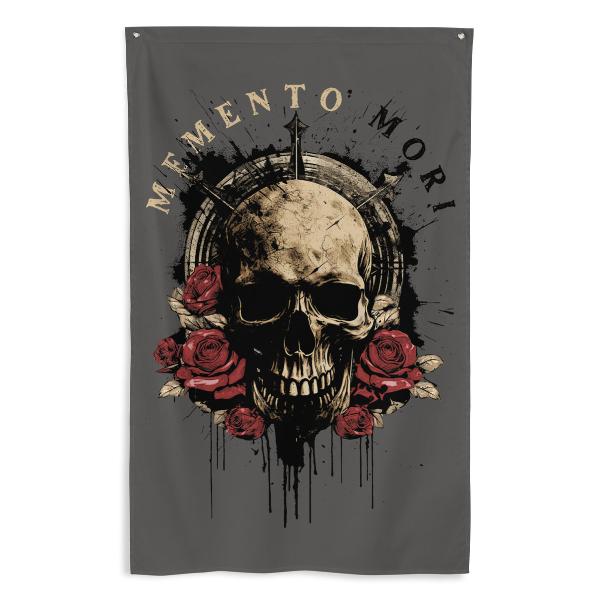 Memento Mori Wall Flag