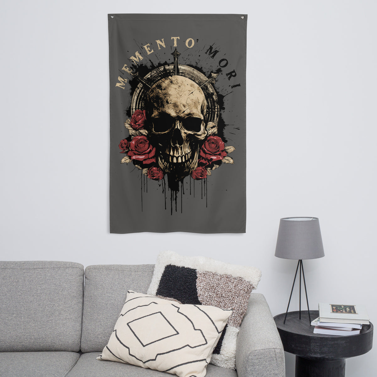 Memento Mori Wall Flag