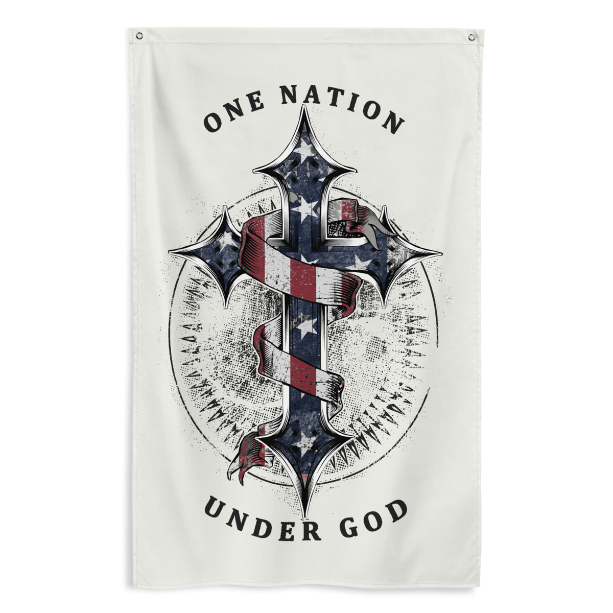 One Nation Under God: Light Wall Flag