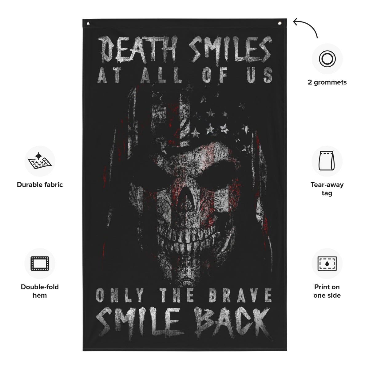 Reaper: Smile Back Remastered Wall Flag