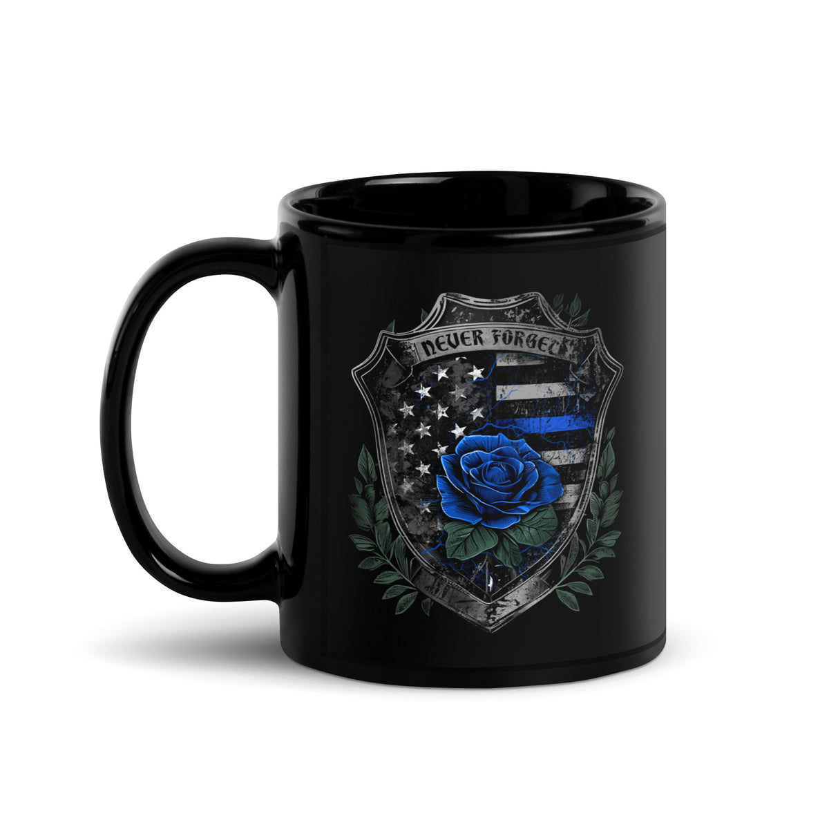 Never Forget Rose Shield Mug