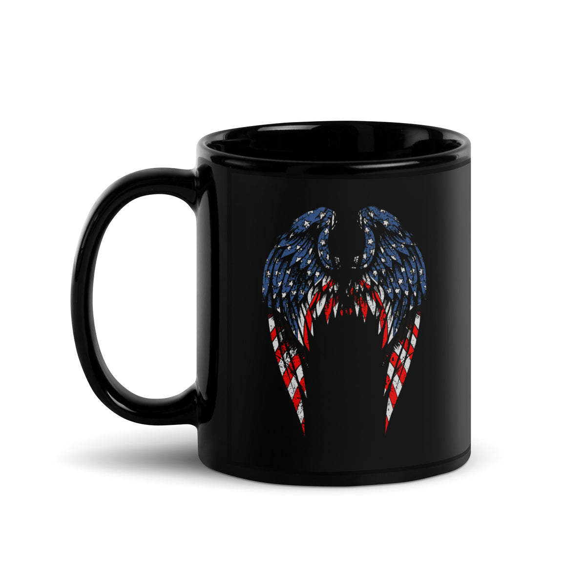 American Flag Angel Wings Mug