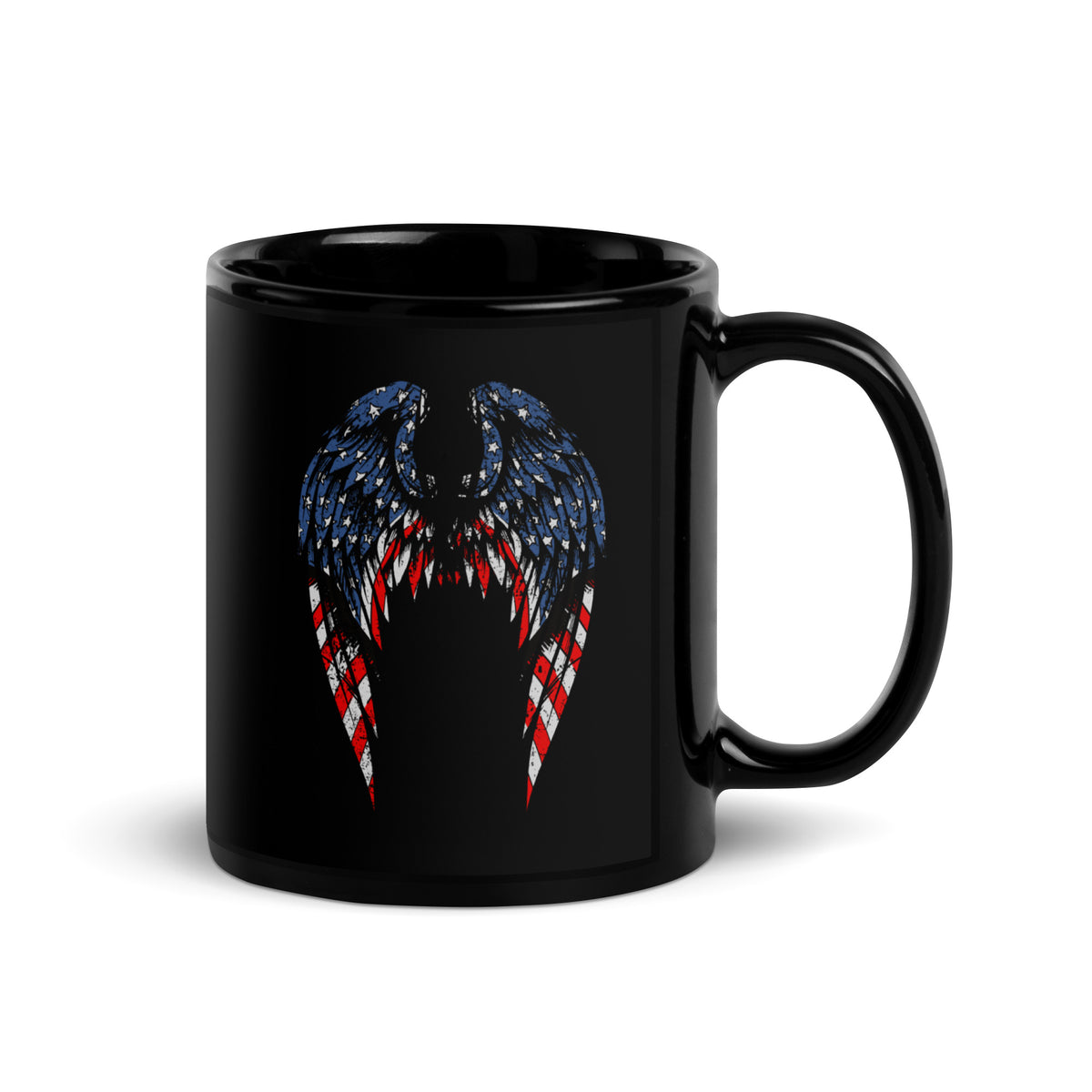 American Flag Angel Wings Mug