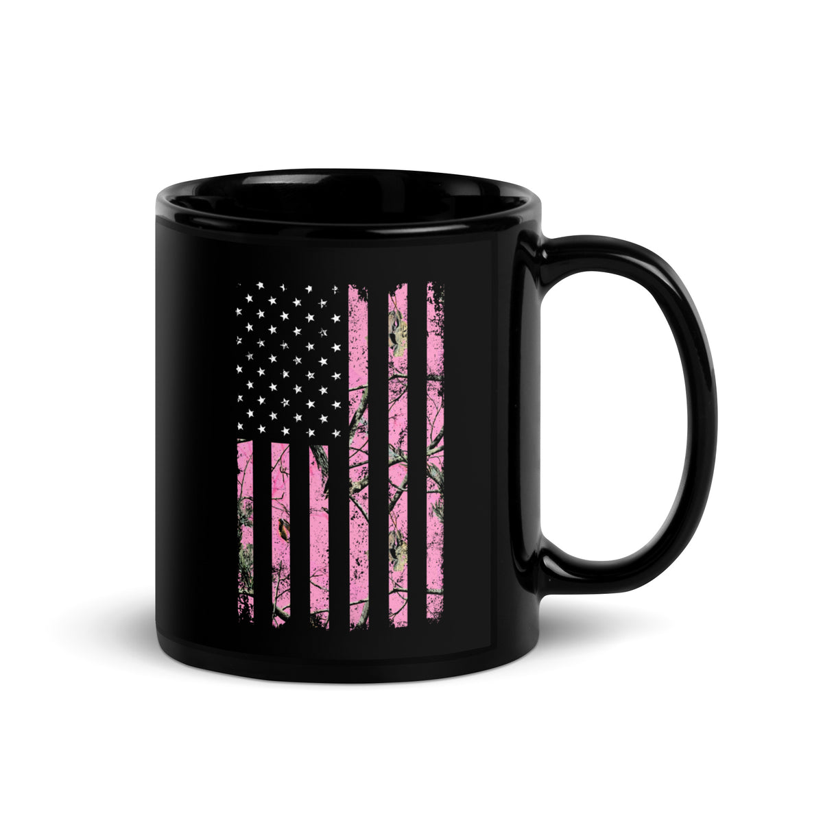 American Flag Pink Hunting Camo Mug