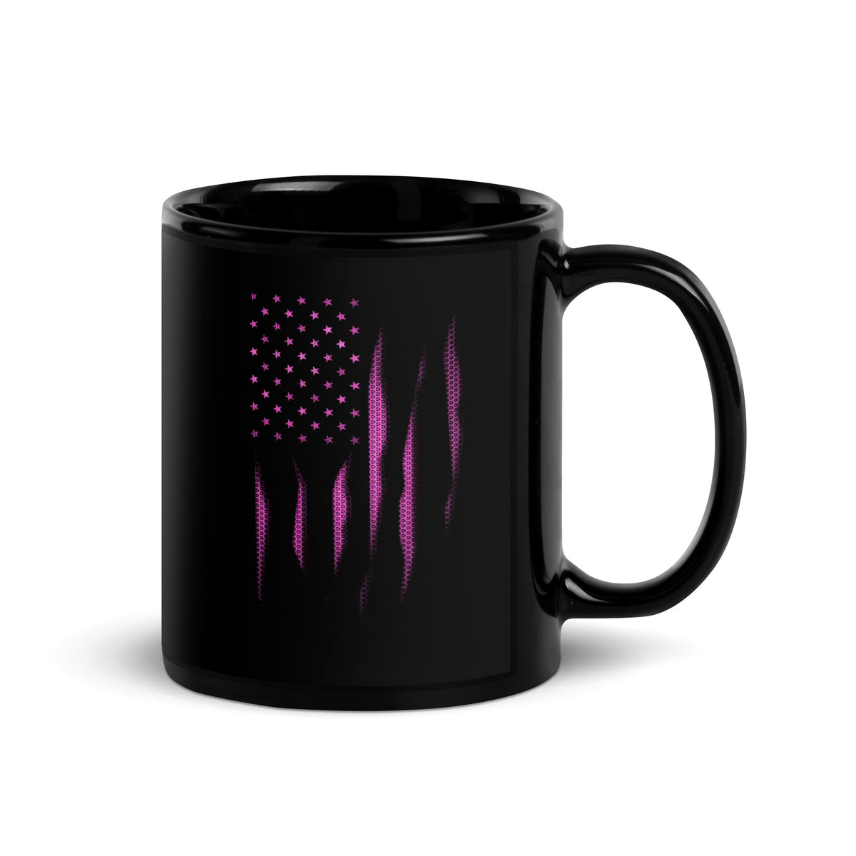 Pink Carbon Onyx American Flag Mug