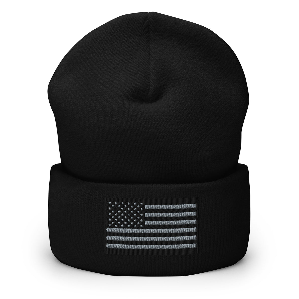 Black American Flag Beanie