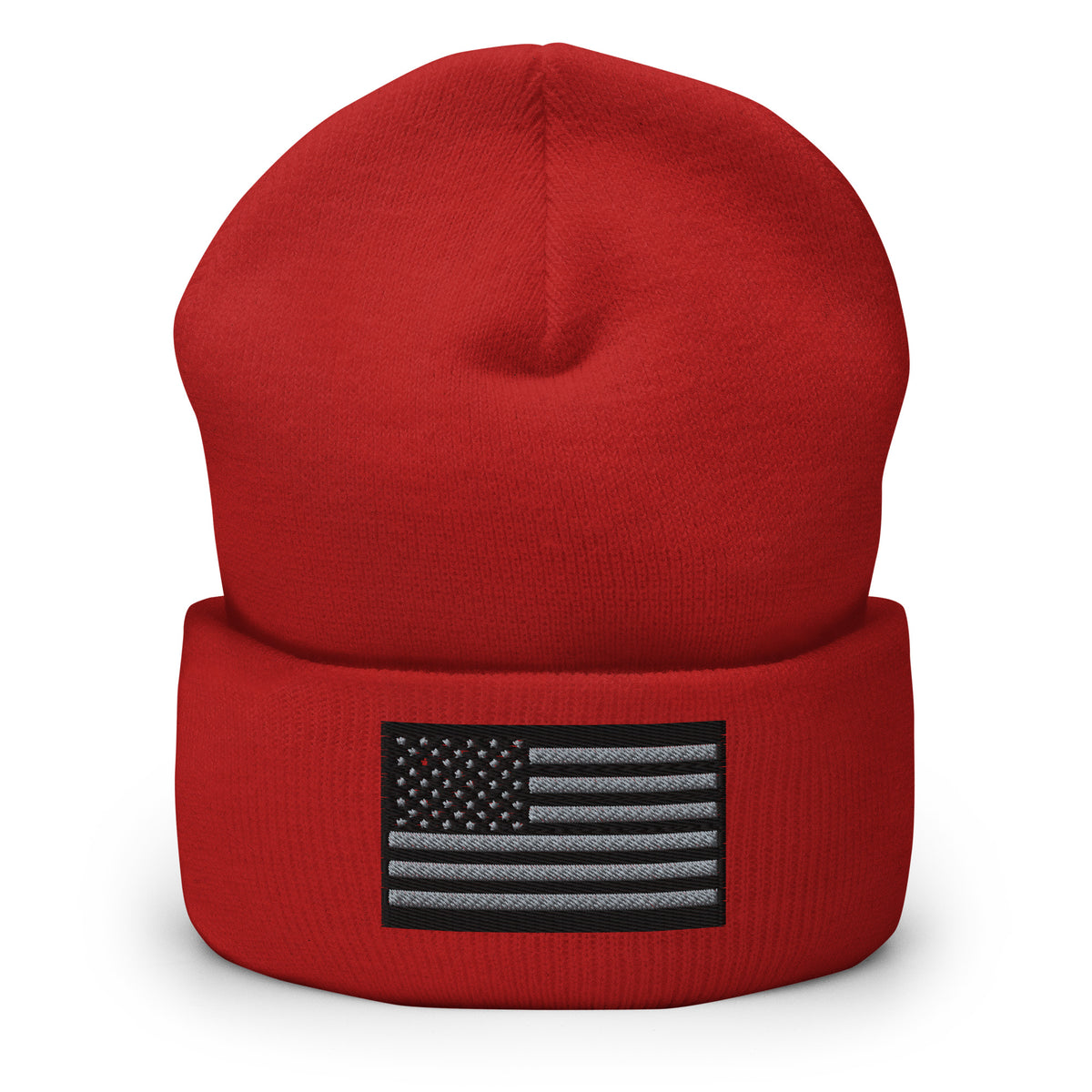 Black American Flag Beanie