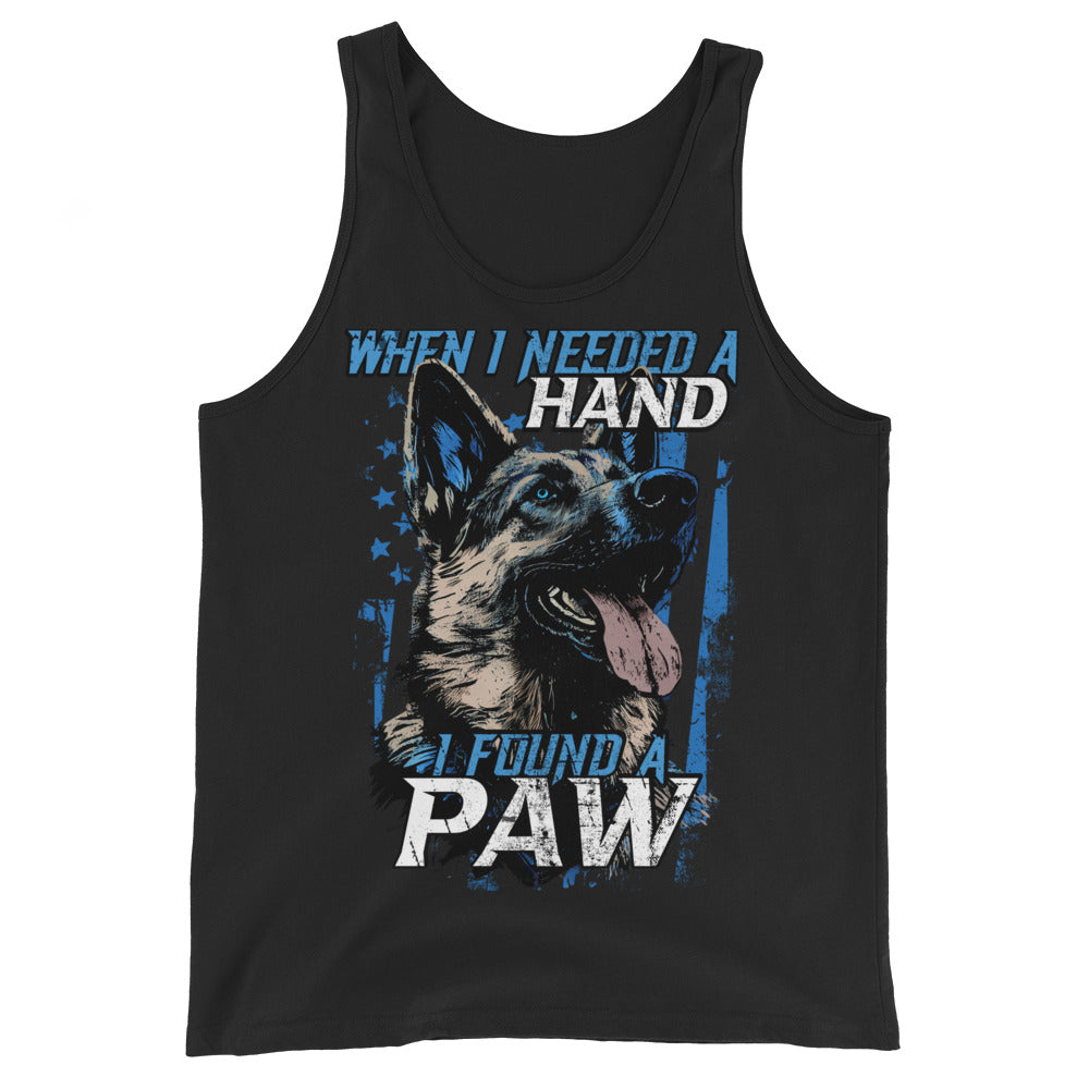 Needed a Hand. Found a Paw. Tank