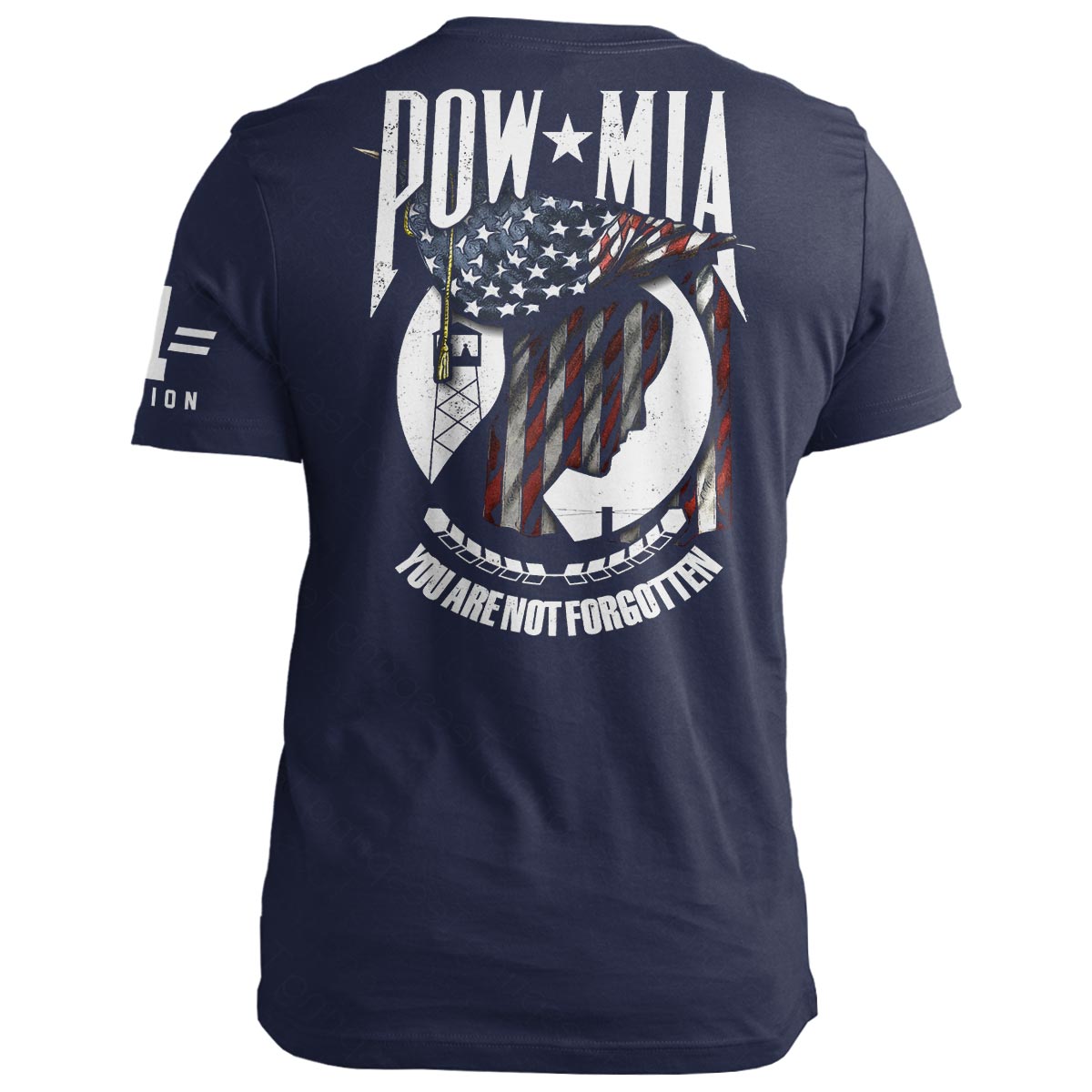 POW/MIA Draped American Flag