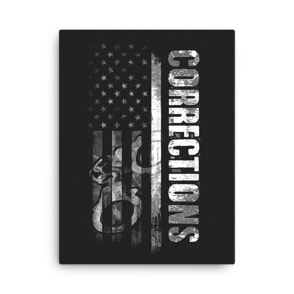 Corrections: Thin Gray Line Canvas