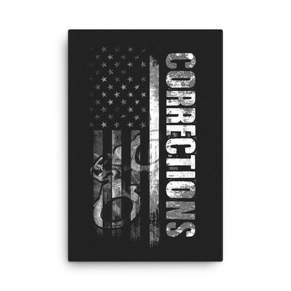 Corrections: Thin Gray Line Canvas