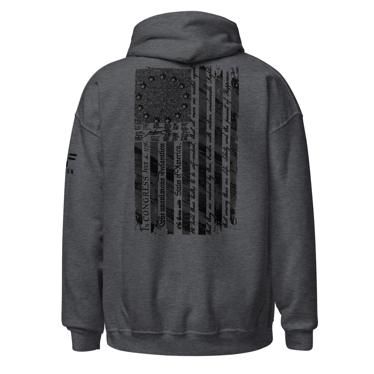 Declaration Flag Charcoal Hoodie