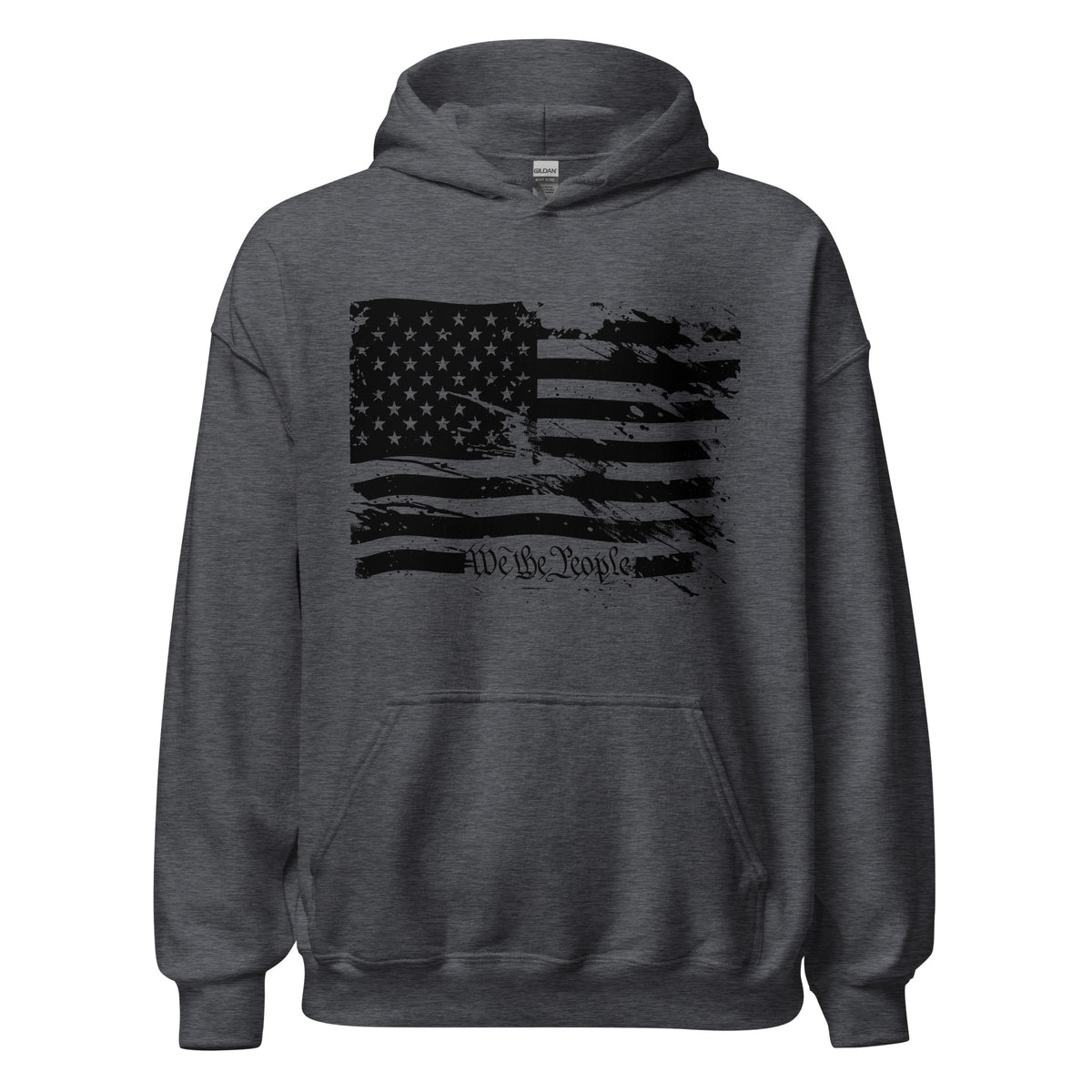 We The People American Flag Charcoal Hoodie