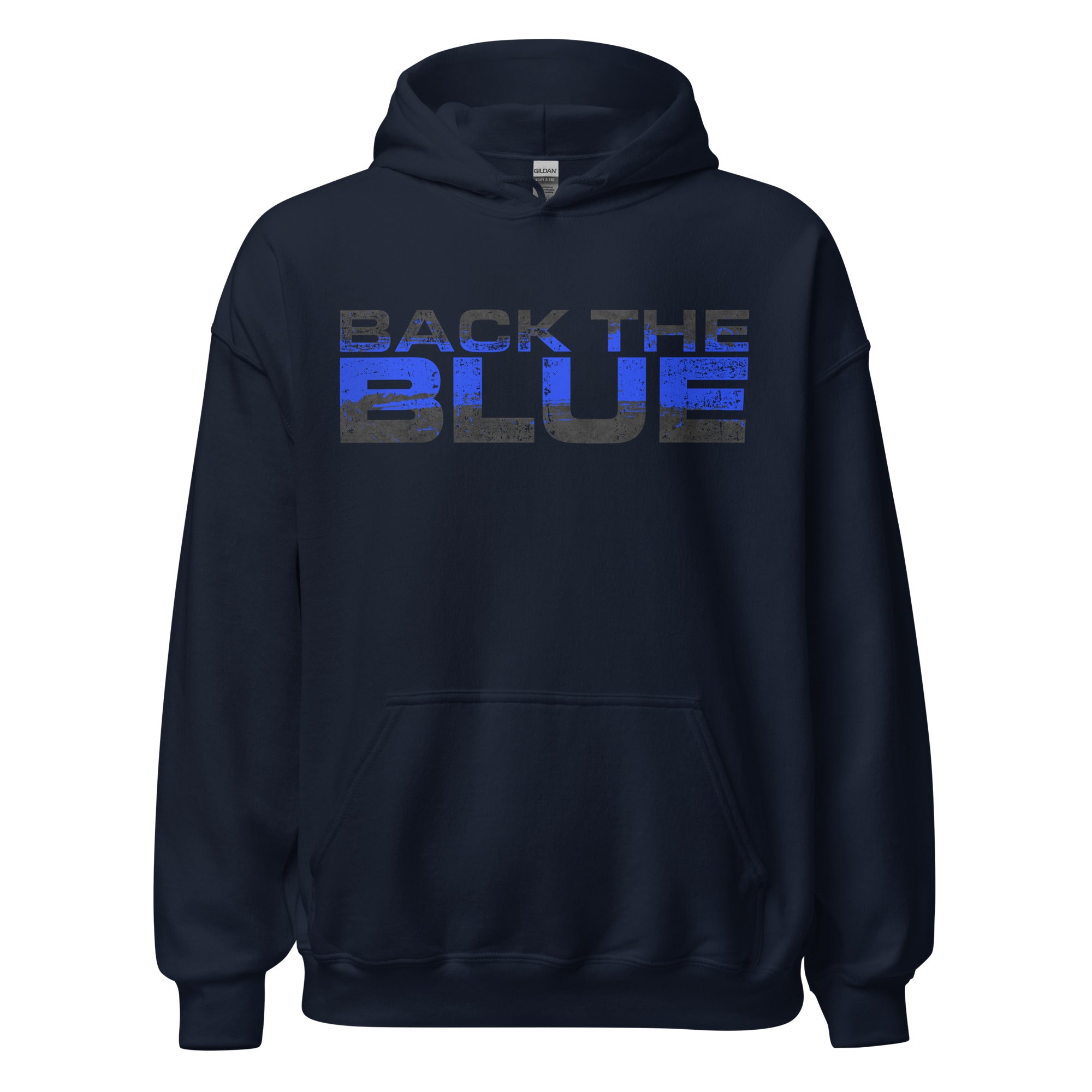 Back the Blue Onyx Hoodie - 1 Nation Design