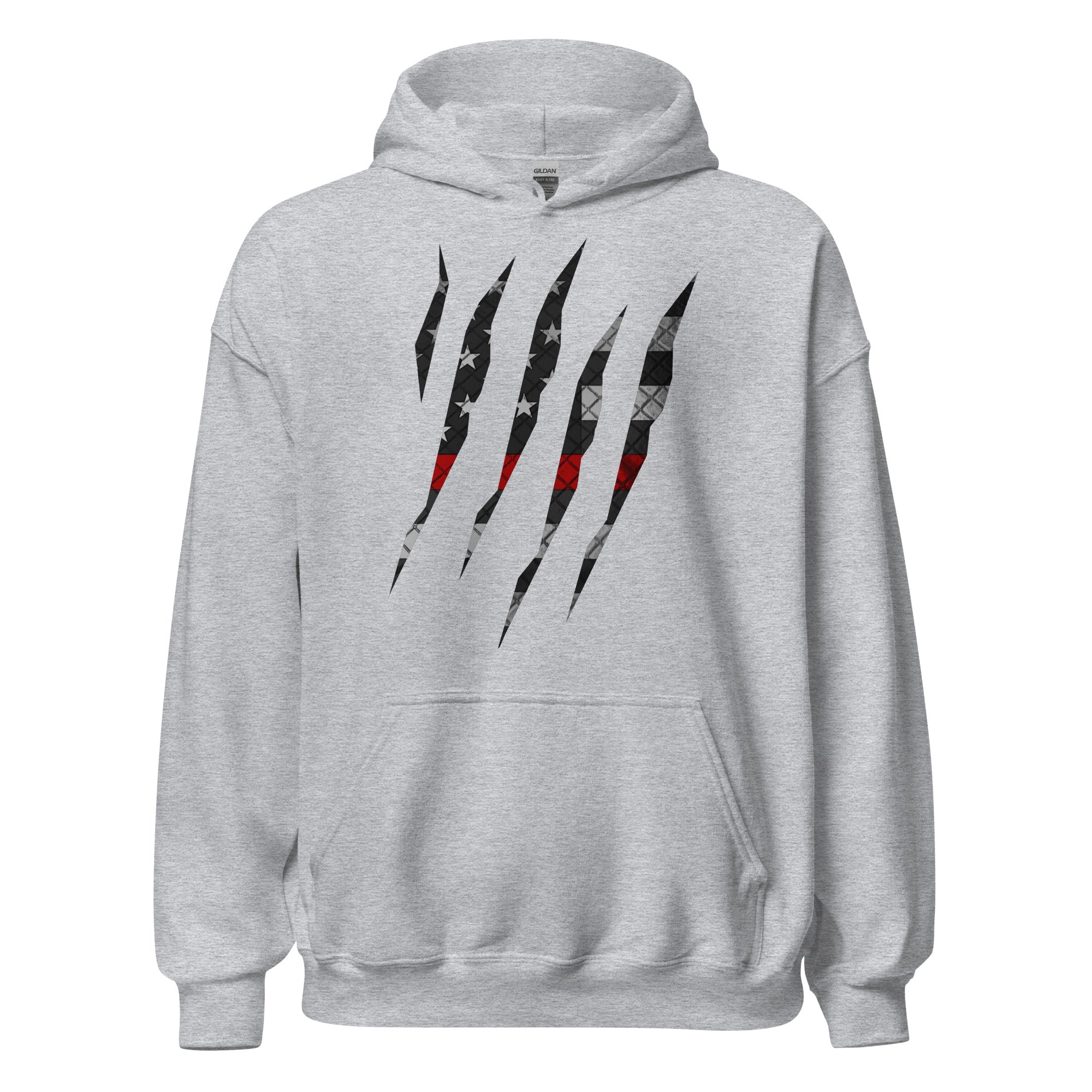 Thin red store line firefighter hoodie