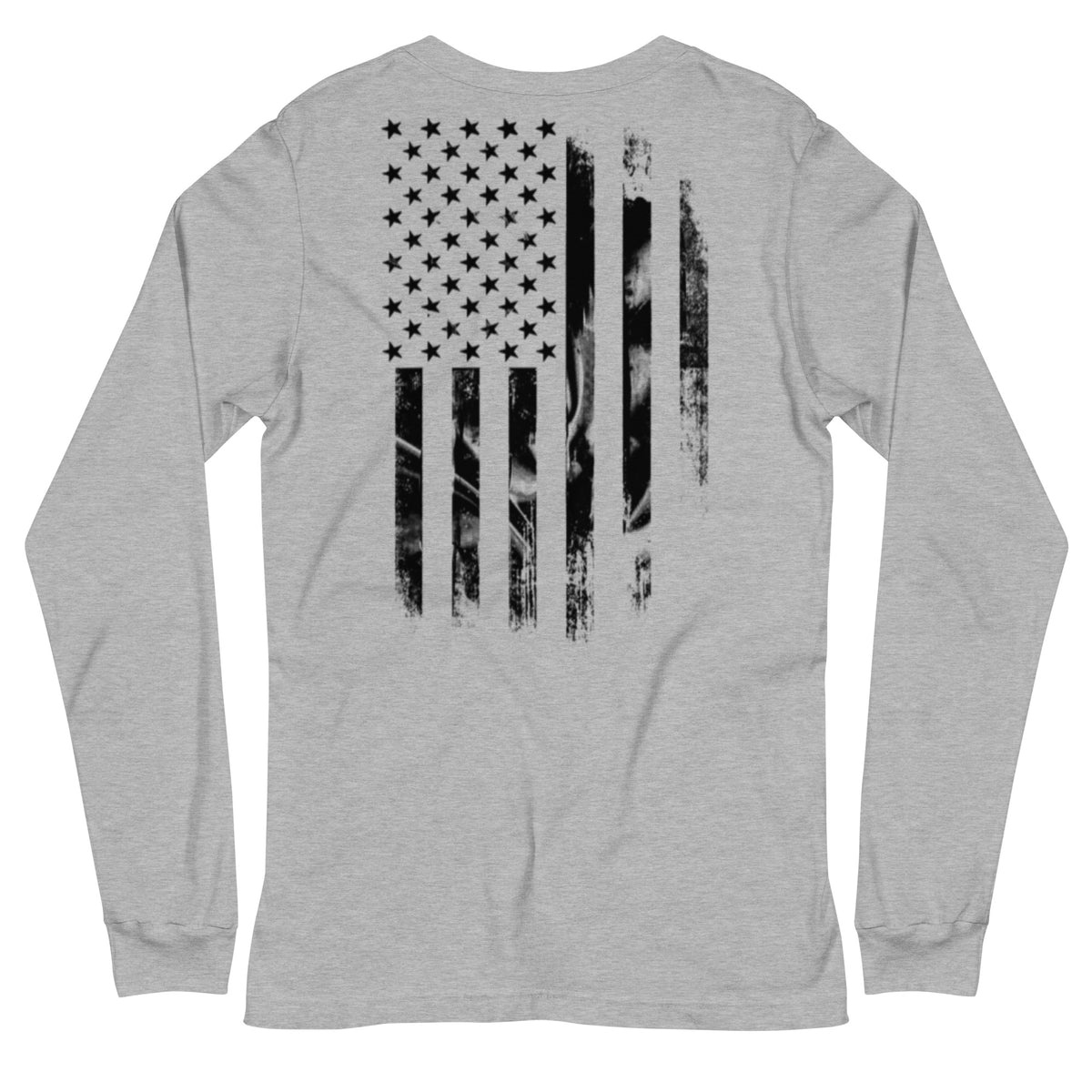 We The People American Flag Charcoal Long Sleeve