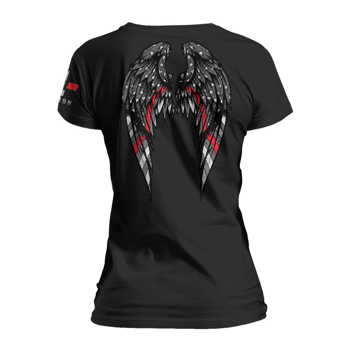 Thin Red Line Angel Wings - Women&#39;s Relaxed Fit
