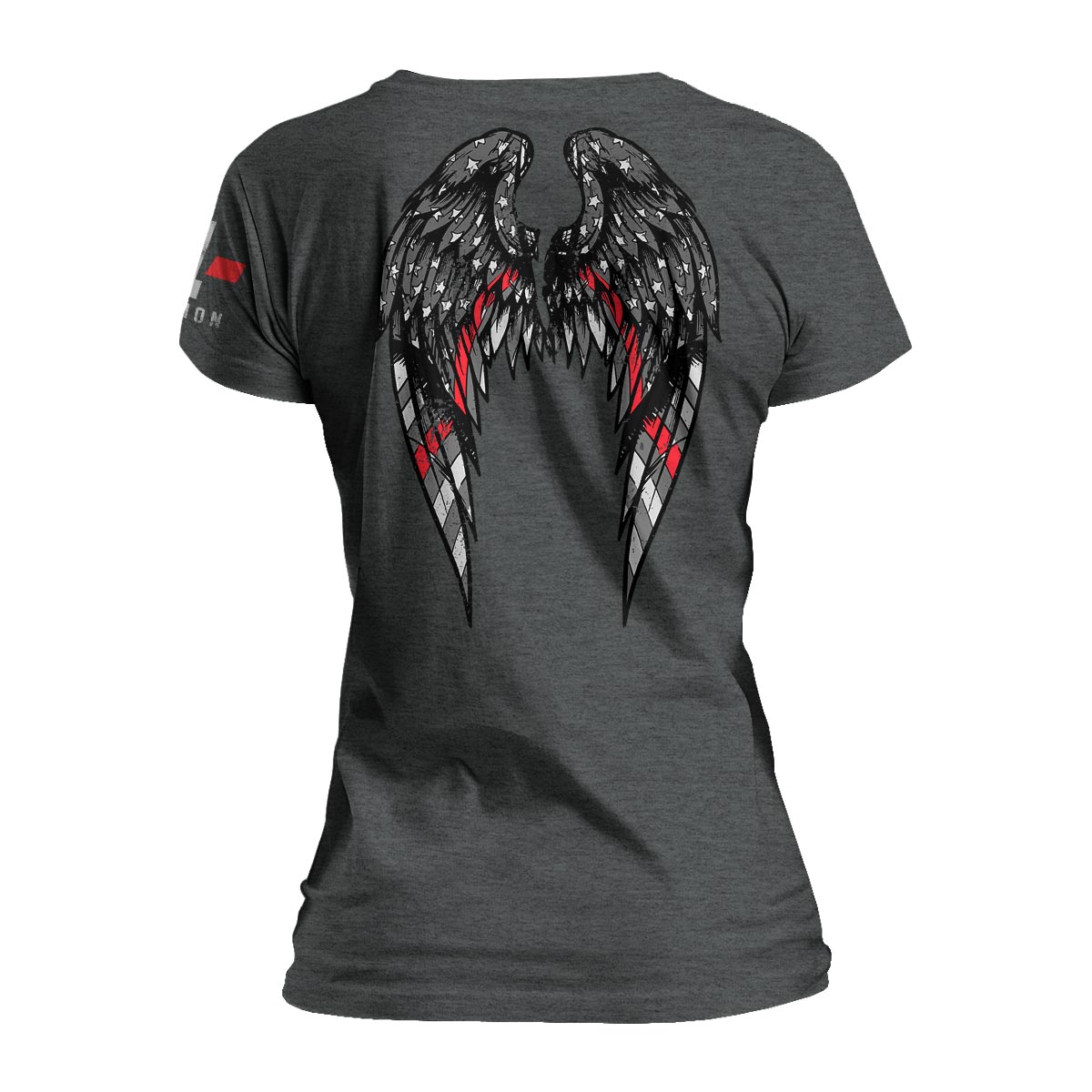 Thin Red Line Angel Wings - Women&#39;s Relaxed Fit