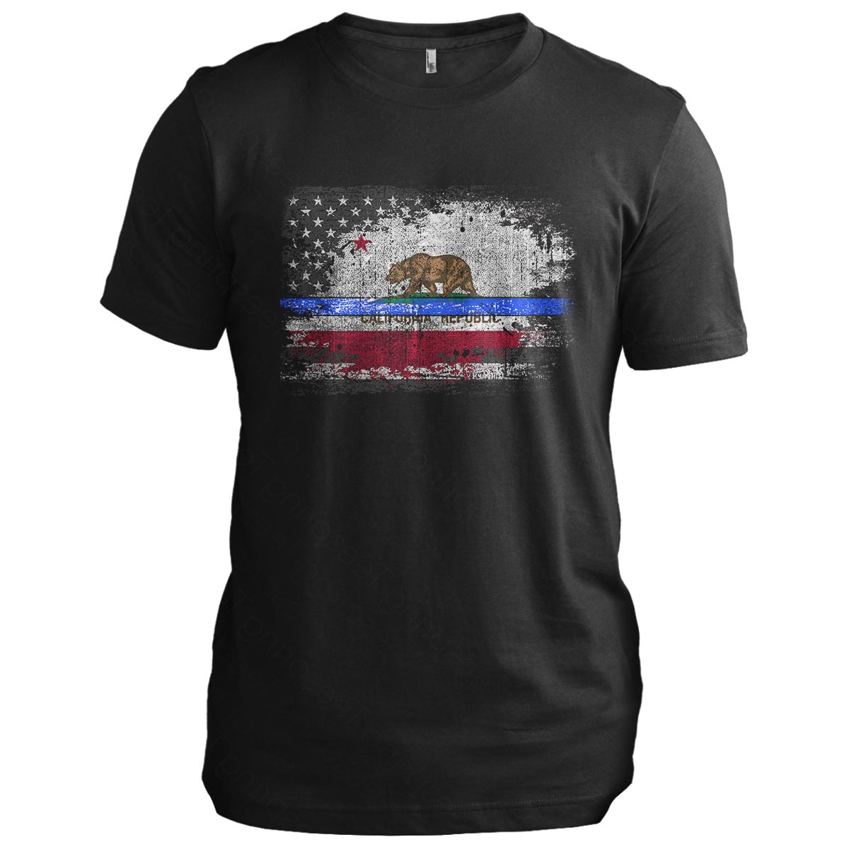 California Thin Blue Line Flag