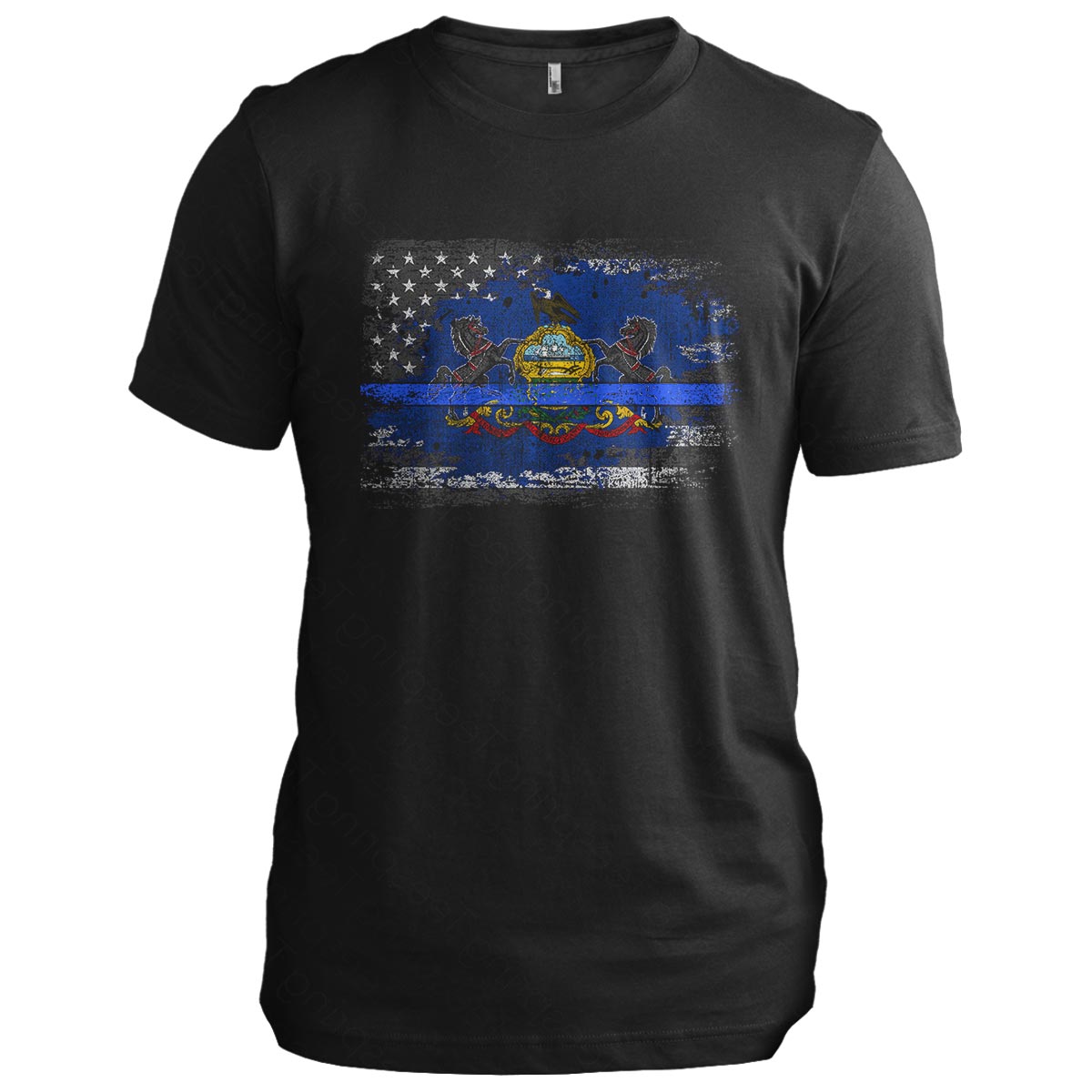 Pennsylvania Thin Blue Line Flag